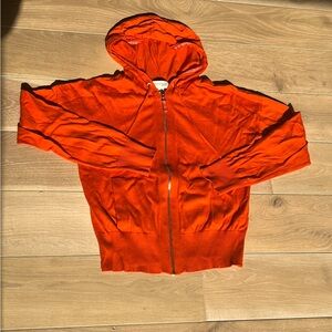 Orange full zip hoodie